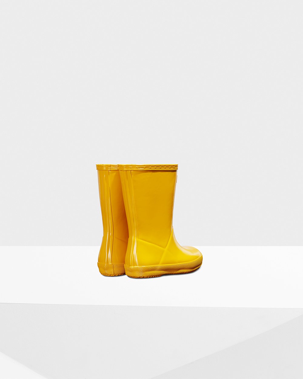 Galochas Hunter Criança Amarelas - Original First Classic Gloss - 01EQBMRVZ